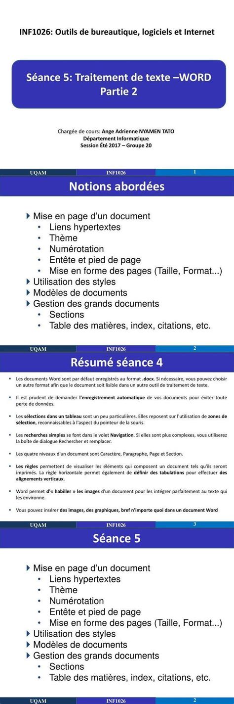 Pdf Cours Dapprentissage De Microsoft Word Avancé Bureautique