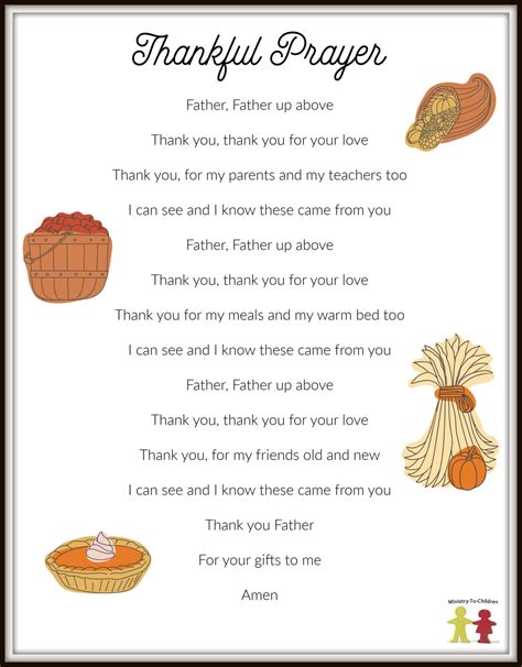 Childrens Prayers Of Thanks Simple Words Hand Movements