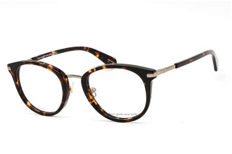 kate spade kaysie 0086 eyeglasses dark havana frame 49mm ebay
