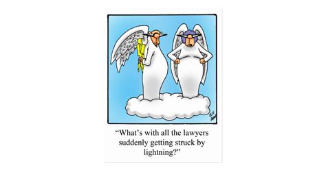 Heavenly Humor Angel Lawyer Cartoon T Postcard