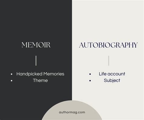 Memoir Vs Autobiography Whats The Difference Authormag