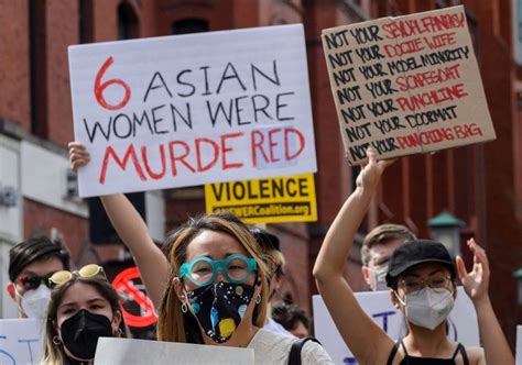 at dozens of rallies protesters call for end to anti asian violence photos abc news