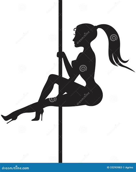 Striptease Dancer Silhouette Stock Vector Image 33293983