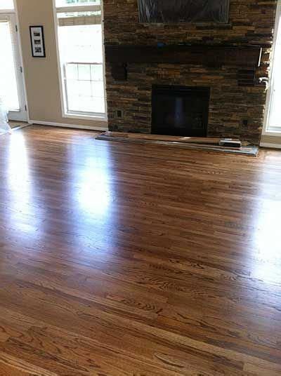 Red Oak With Duraseal Special Walnut Stain And Bona Traffic Satin