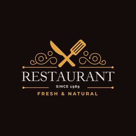 Logo De Restaurante Retro Vector Premium