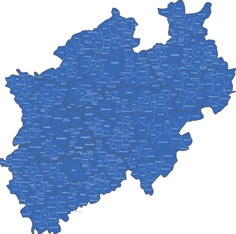 Es liegt in westen der republik und grenzt an die bundesländer. Nordrhein Westfalen - NRW - interaktive Landkarte | Image ...