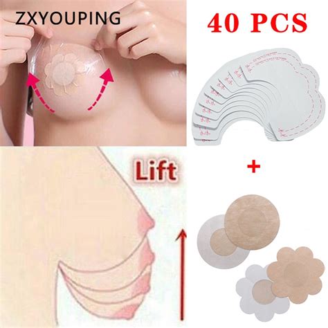 Zxyouping Pc Pair Breast Lift Support Invisible Bra Shaper Adhesive Tapes Bare Lifts Tape