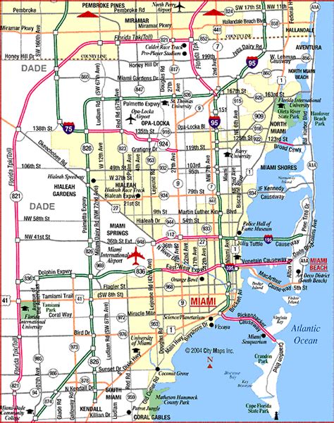 Miami Florida Map