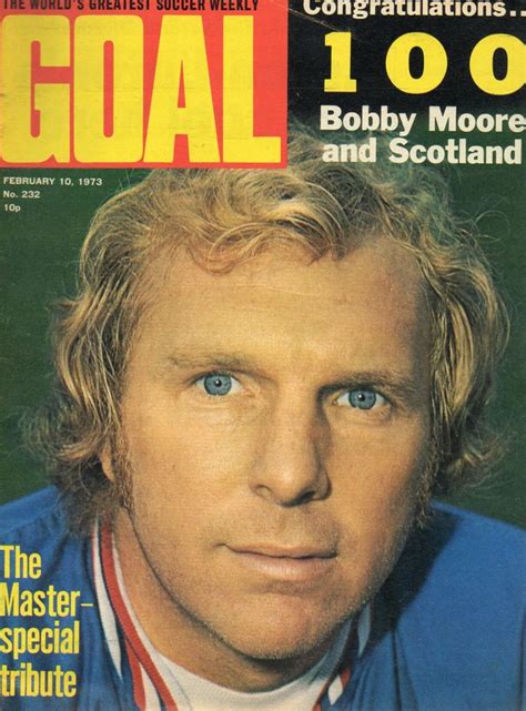 Goal Magazine In February 1973 With A Bobby Moore 100th Cap Feature