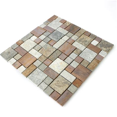 Willkommen auf der homepage von bärwolf! Naturstein Kupfer Mosaik Fliesen Mix - TM33411