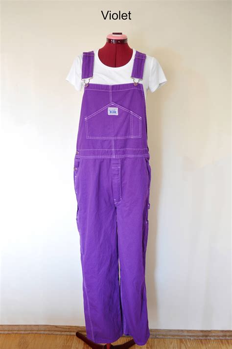 Custom Dyed Purple Bib Overall Pants Violet Plum Lilac Dyed Etsy