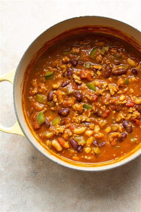 This Simple Stovetop Turkey Pumpkin Chili Recipe Is Healthy Quick And