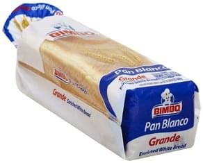 Bimbo Pan Blanco Grande Bread Oz Nutrition Information Innit