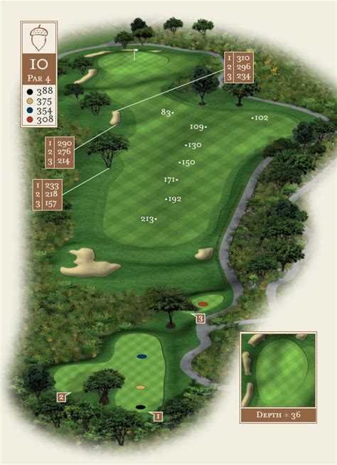 If the golfer chooses not to flirt with the bunkers, there is plenty of putting area to the left. Course Tour/Scorecard - Spanish Oaks Golf Club