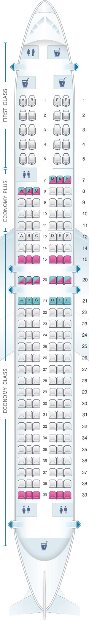 Seat Map United Airlines Boeing B737 700 Version 1 Seatmaestro Porn