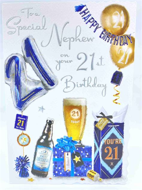 Nephew On Your 21st Birthday Card By Jonny Javelin Cardmarkets