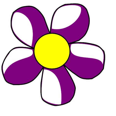 Purple Daisy Clip Art Vector Clip Art Online Royalty