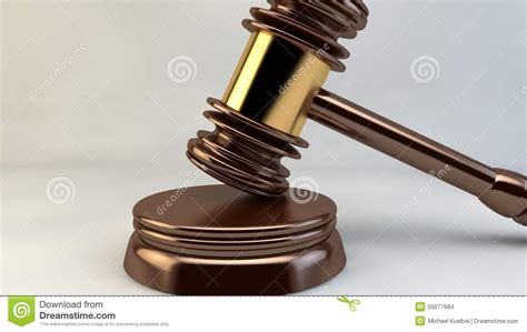 Court Hammer Judge Justice Law Lawyer Stock Illustration