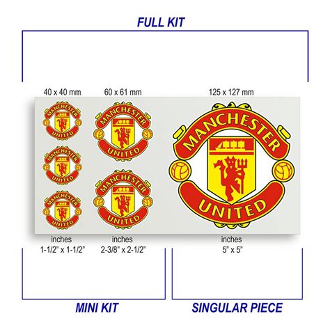 Manchester United Decal Sticker Set Etsy
