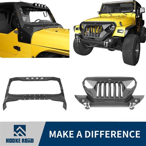 Hooke Road Mad Max Front Bumper And Windshield Frame Cover Combo97 06