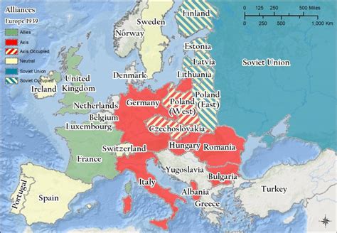 a map of europe during world war 2 united states map