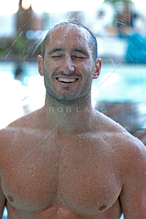 Man Enjoying A Shower Rob Lang Images