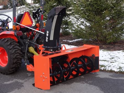 Sb 60 Pto Woodmaxx Snow Blower Snow Tractors Bobcat Skid Steer