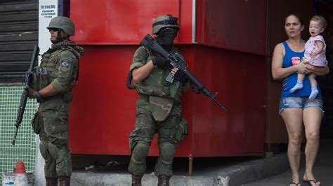 Military Enter Rio De Janeiro Favela In Gang Raids World News Sky News