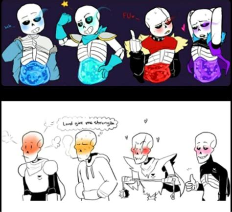 Sans Papyrus Undertale Underfell Underswap Underlust