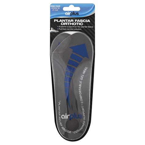 Airplus Plantar Fasciitis Orthotic Insole Mens 7 12 Shop Foot Care At H E B