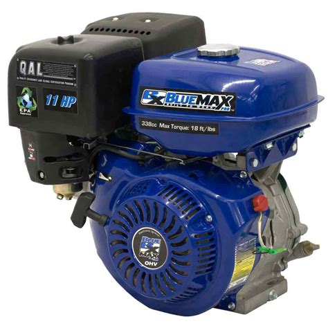 Blue Max 11 Hp 4 Stroke Gas Powered 340 Cc Engine Horizontal Shaft