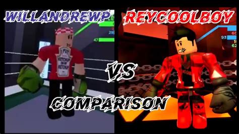 Willandrewp Vs Reycoolboy Comparison Boxing League Roblox Youtube