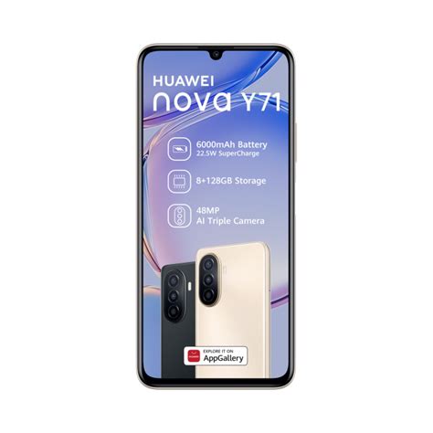 Huawei Nova Y71 Dual Sim Black Incredible Connection
