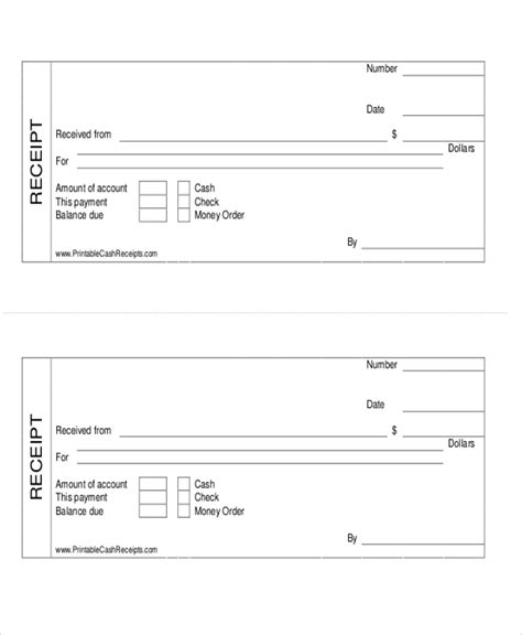 Free Printable Payment Receipt Template Printable Templates