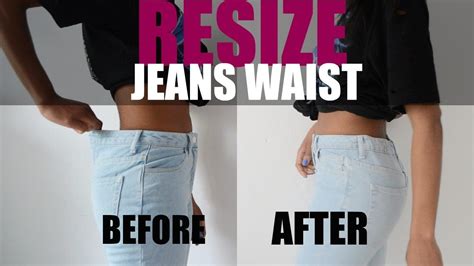 Diy Fix It How To Resize Jeans Waist Elastic Method Altering