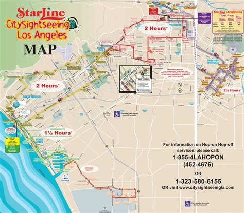 Map Of Attractions Near Union Station Los Angeles Sightseeing Los