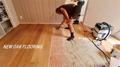 Installing Hardwood Flooring With Glue Youtube