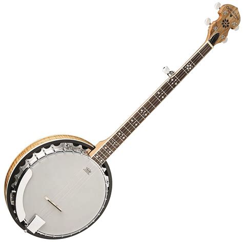 Oscar Schmidt Ob Sp A String Rh Spalted Maple Resonator Banjo Gloss