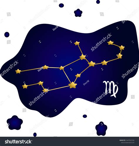 Sign Zodiac Virgo Constellation Virgo Night Stock Vector Royalty Free 1647922102 Shutterstock