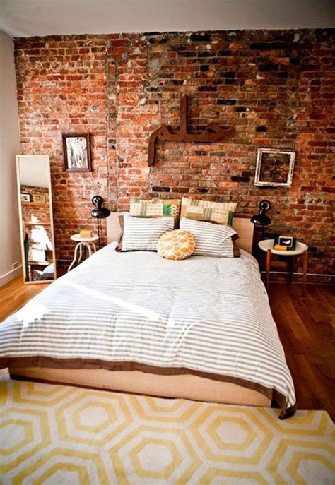 55 Brick Wall Interior Design Ideas Art And Design Bedroom Red Wall