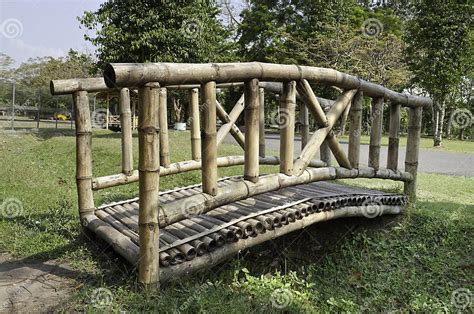 Wooden Bamboo Bridge Stock Photo Image Of Japan Park 17015368