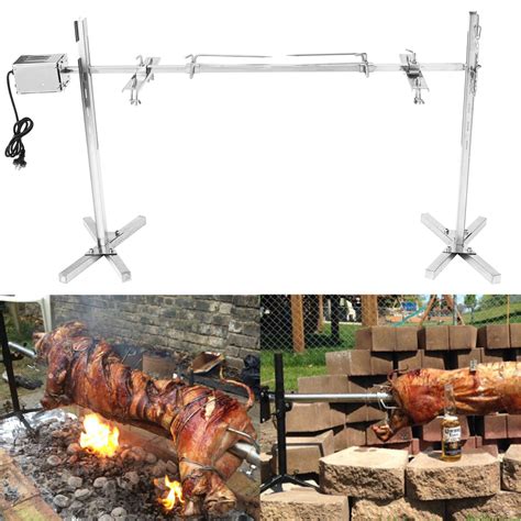 15w Us Electric Automatic Bbq Grill Outdoor Camping Rotisserie Motor