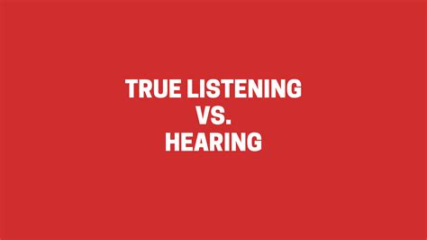 True Listening Vs Hearing Guardian Group