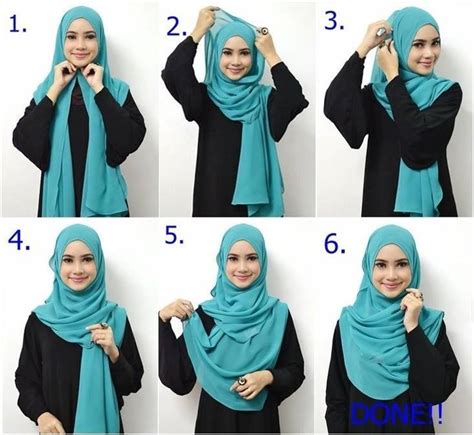 foto tutorial hijab  bikin kamu tampil beda hari  tutorial hijab