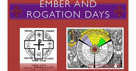A Catholic Life Rogation Day And Ember Day Manual