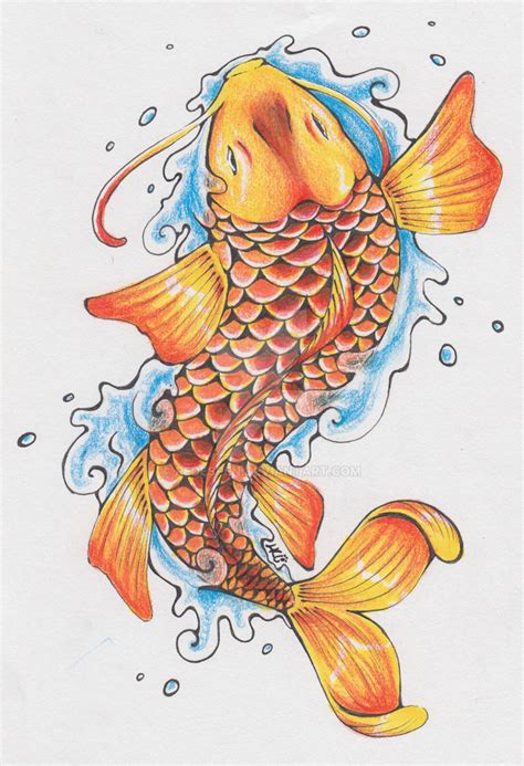 Koi Tattoo Commission By Redespen On Deviantart