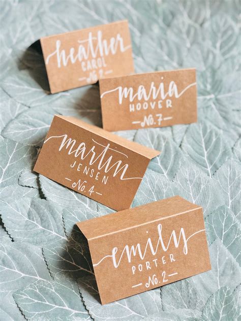Cool Diy Wedding Table Cards References Normans Blog