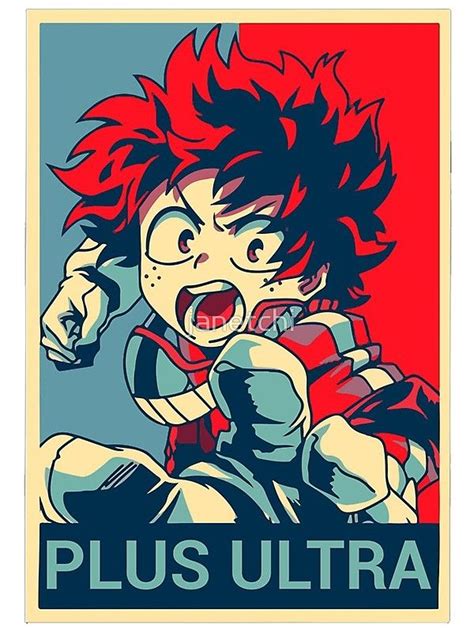 Plus Ultra Boku No Hero Academia Midoriya Poster By Janetchi Hero