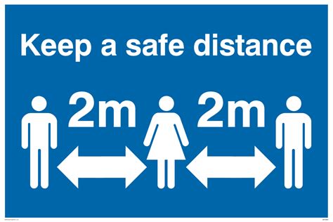 Keep A Safe Distance From Safety Sign Supplies
