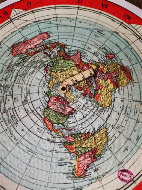 Gleasons New Standart Map Of The World 1892 Flat Earth Etsy